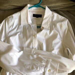 White BR tailored fit shirt size 8